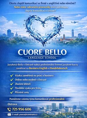 Cuore Bello language school - Jazyková škola - Ostrava Stará Bělá - ilustrační foto